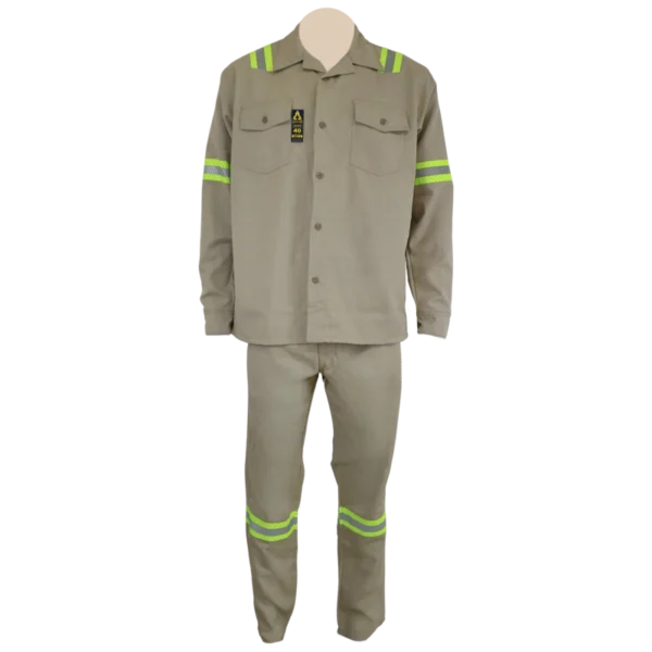 CAMISA Y PANTALON GALOS® FR ARC FLASH 100% INHERENTE - BEIGE