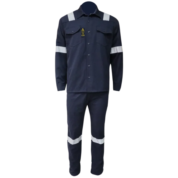 CAMISA Y PANTALON GALOS® FR ARC FLASH 100% INHERENTE - AZUL MARINO