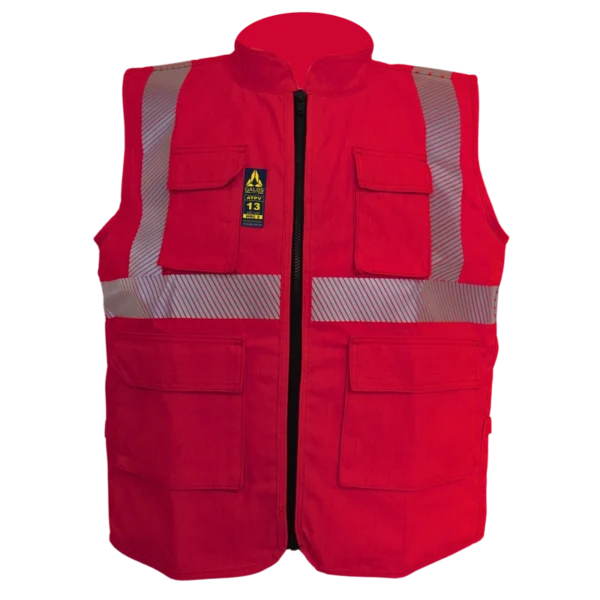 CHALECO GALOS® FR ARC FLASH 100% INHERENTE - ROJO