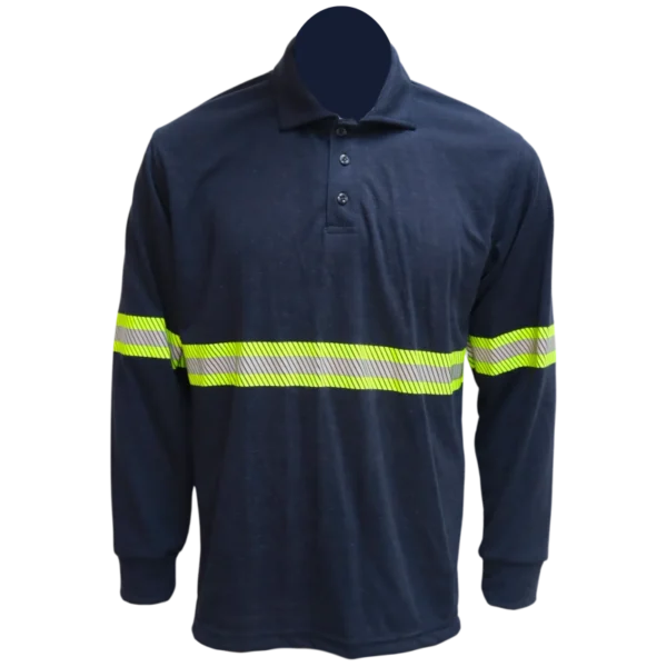 POLO CUELLO CAMISA GALOS® FR ARC FLASH 100% INHERENTE - AZUL MARINO