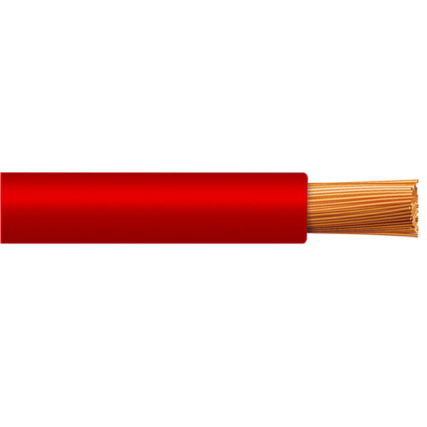 Cable H07Z1-K 10mm2, 450/750V libre de halógeno rojo, clase 5, x rollo