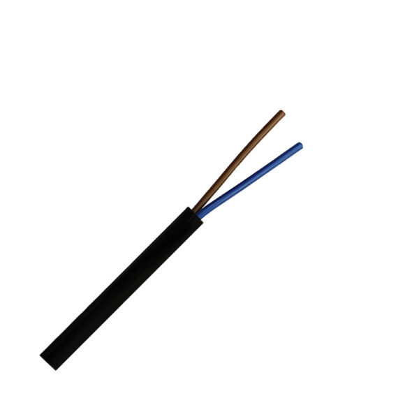 Cable RV-K 2x2.5mm2, 0.6/1kV XLPE/PVC negro, clase 5, x metro lineal