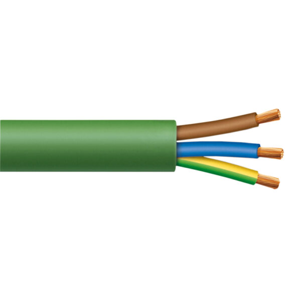 Cable RZ1-K 3G4mm2, 0.6/1kV libre de halógeno verde, clase 5, x metro lineal