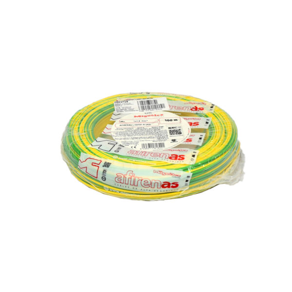 Cable puesta a tierra CPT 6mm2 libre de halógeno, amarillo-verde, x rollo