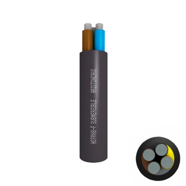 Cable H07RN8-F arrastre/sumergible 4G25mm2, 1kV, goma, clase 5, x metro lineal