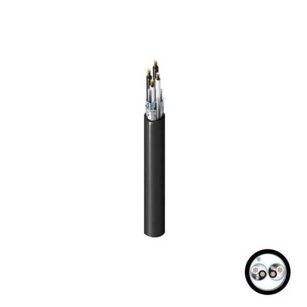 Cable instrumentación apantallado 2x2x18AWG 300V 90°C libre de halógeno, UL, x metro lineal