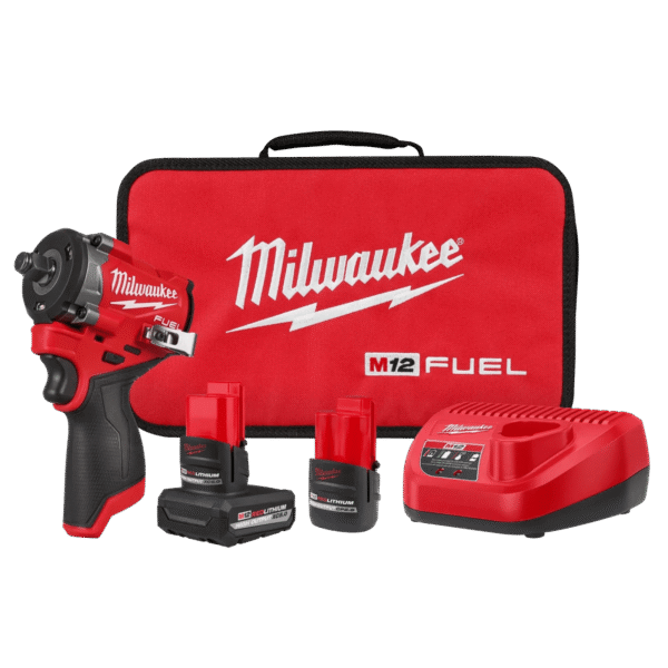 Kit de llave de impacto corta 1/2" M12 FUEL™ MILWAUKEE / 2563-22