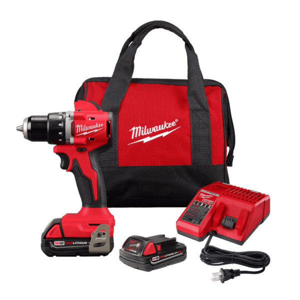 KIT DE TALADRO PERCUTOR DE ½" M18 COMPACTO MILWAUKEE / 3602-259CT
