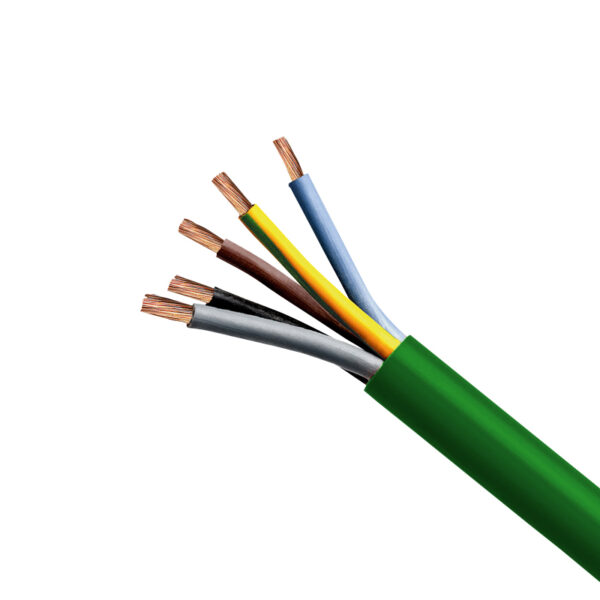 Cable RZ1-K 4G6mm2 0.6/1kV libre de halógeno negro, clase 5, x metro lineal