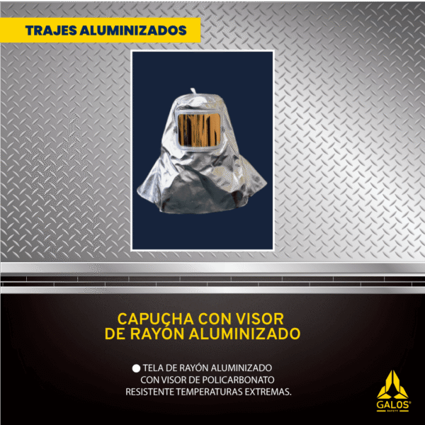 Capucha con Visor de Rayón Aluminizado
