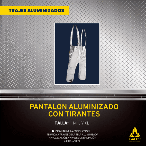 Pantalón Aluminizado con Tirantes