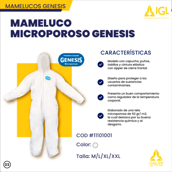 Mameluco Microporoso Gémesis